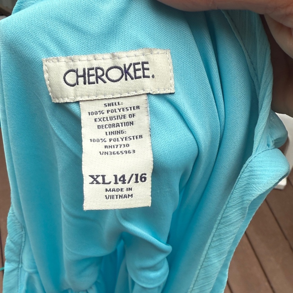 Cherokee Light Blue Ruffle Dress - Picture 4 of 4